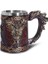 500 ml A Gösterisi Olarak Iskandinav Mitolojisinde Odin ve Thor Viking Bira Kupa Stein Tankard Paslanmaz Çelik Astar ile Iskandinav Geleneği Kahve Kupa Içecek Fincan 20O (Yurt Dışından) 1