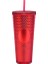 Temizle Kırmızı 710ML Kaliteli Mat Kaplama Çift Duvar Diy 700ML 710ML 22OZ 24OZ Plastik Çivili Durian Fincan Saman Bardak Tumblers Kendi Logo Etiketi ile (Yurt Dışından) 1