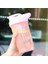 Pembe 500 ml Spor Spor Su Şişesi 500 ml Shaker Bardak Taşınabilir Su Bardağı Ölçekli Plastik Su Isıtıcısı Yaz Açık Beyaz Içme Şişesi (Yurt Dışından) 1