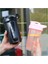 Pembe 500 ml Spor Spor Su Şişesi 500 ml Shaker Bardak Taşınabilir Su Bardağı Ölçekli Plastik Su Isıtıcısı Yaz Açık Beyaz Içme Şişesi (Yurt Dışından) 2