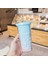 5AC704325-10 F63A 550 ml Yaratıcı Gökkuşağı Plastik Su Şişesi Çift Katmanlı Parlak Bataklık Payetler Kawaii Pipetli Bardak Kapaklı Kahve (Yurt Dışından) 4