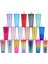 Renk-06 Logo'lu Kapaklı ve Pipetli Plastik Bardaklar 710ML Yaz Soğuk Su Bardağı Çift Duvar Elmas Radyant Tanrıça Saman Bardak Kahve Kupa (Yurt Dışından) 2