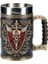 600 ml B Gösterisi Olarak Iskandinav Mitolojisinde Odin ve Thor Viking Bira Kupa Stein Tankard Paslanmaz Çelik Astar ile Iskandinav Geleneği Kahve Kupa Içecek Fincan 20O (Yurt Dışından) 1