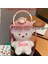 A-Çıkartması ile 1400 ml 1000/1400 ml Kawaii Su Şişesi Seyahat Ayı Su Isıtıcısı Spor Içme Kupa Kız Açık Şişe Büyük Kapasiteli Bardak Pipetli Şişe (Yurt Dışından) 1