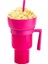 E 2 In 1 Snack Bowl Içecek Kupası Sıçramaya Dayanıklı Patlamış Mısır Içecek Kupası Kola Bardağı Snack Cup Pipetli Bardak Yetişkin Çocuk Sineması (Yurt Dışından) 1