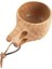 Geyik Finlandiya Kuksa Taşınabilir Kahve Kupa Kauçuk Ahşap Saplı Iki Delik Inek Derisi Halat Kanca Suyu Süt Çay Kahve Içme Bardağı Drinkware (Yurt Dışından) 5