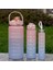 3pcs Set Pembe Resimde Görüldüğü Gibi Su Şişesi 2 Litre Büyük Kapasiteli Çıkartmalar Içme Şişesi Doğa Sporları Sızdırmaz Buzlu Bardak Zaman Işaretleyicili Drinkware (Yurt Dışından) 1