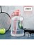 F 2460 ml 2 Litre Spor Su Şişesi Samanlı Büyük Kapasiteli Spor Ölçekli Degrade Su Isıtıcısı Açık Plastik Taşınabilir Su Şişesi (Yurt Dışından) 1