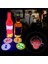 5 Adet Renkli 6 cm 40 Adet LED Işık Yayan Bardak Etiket Renkli Yanıp Sönen Şişe Etiket Işık Yayan Coaster Durak Bar Işık Yayan Sahne (Yurt Dışından) 1