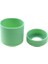 Fasulye Yeşil Silikon Dünya 2 Adet/takım 6.5 cm Silikon Bardak Kapağı Çizgili Isı Yalıtımlı Cam Bardak Kol 65 mm Silikon Bardak Alt Kapak (Yurt Dışından) 2