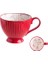 J Gızılı Seramik Kupalar Kahve Fincanı Kahvaltı Gevreği Sevimli Seramik Fincan Süt Ev Büyük Kapasiteli Yulaf Ezmesi Kupa Drinkware Ev Dekor (Yurt Dışından) 1