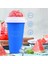 Mavi Yaz Çabuk Dondurulmuş Bardak Slushie Yapımcısı Fincan Ev Yapımı Milkshake Şişesi El Sarsıntı Hızlı Soğutma Fincan Sihirli Dondurma Kupaları Ev Için (Yurt Dışından) 2