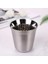 Gümüş 160 ml Paslanmaz Çelik 304 Espresso Kupalar Kahve Süt Su Içecek Kahvaltı Bardak Yalıtımlı Çift Duvar Bulaşık Makinesinde Yıkanabilir Doku 160 ml (Yurt Dışından) 1