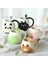 Sarı Misk Kedisi 450ML El-Boyalı Kahve Fincanı Karikatür Güzel Panda Kurbağa Kedi Tilki Domuz Seramik Kupa Çiftler Çocuk Içme Çay Fincanı Çay Kaşığı Dahil (Yurt Dışından) 3