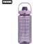 Mor 2000 ml 2 Litre Samanlı Su Şişesi Kadın Kızlar Büyük Taşınabilir Seyahat Şişeleri Spor Fitness Fincan Yaz Soğuk Su Zaman Ölçeği ile (Yurt Dışından) 2