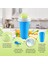 Yeşil 301-400 ml Smoothie Kupası Yaz Sıkma Ev Yapımı Meyve Suyu Su Tutam Slushy Bardak Ezilmiş Buz Çalkalayıcı Bardak Hızlı Dondurulmuş Soğutma Sihirli Dondurma (Yurt Dışından) 4