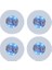 Mavi Işık 4pcs 4pcs Aydınlık Coaster Çıkartmalar Barlar Içecek Şişeleri Etiket Şarap Likör Şişeleri Light Up Coaster Atmosfer Işık Up Bardak Çıkartmalar (Yurt Dışından) 2