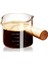 Şeffaf Ikili Ahşap Espresso Espresso Çift Borulu Bardak Ölçme Ucu Saplı, Bardak Bardağı Terazisi, Camlı Shot (Yurt Dışından) 1