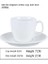 Şeffaf 201-300ML Avrupa Tarzı Latte Art Cappuccino Kahve Fincanı ve Tabağı Seti Seramik Saf Beyaz Süt Çay Bardağı Otel Evrensel Çay Bardağı (Yurt Dışından) 1