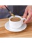 Şeffaf 201-300ML Avrupa Tarzı Latte Art Cappuccino Kahve Fincanı ve Tabağı Seti Seramik Saf Beyaz Süt Çay Bardağı Otel Evrensel Çay Bardağı (Yurt Dışından) 3