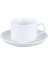 Şeffaf 201-300ML Avrupa Tarzı Latte Art Cappuccino Kahve Fincanı ve Tabağı Seti Seramik Saf Beyaz Süt Çay Bardağı Otel Evrensel Çay Bardağı (Yurt Dışından) 5