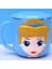 Cinderella 260ML Disney Bardak Dondurulmuş Elsa Anna Prenses Karikatür Süt Kupası Kupalar 3D Mickey Minnie Paslanmaz Çelik Bardak Bebek Çocuk Kız Kahve Kupa (Yurt Dışından) 5