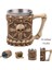 Korsan Retro Ejderha Reçine Paslanmaz Çelik Bira Kupası Kafatası Şövalye Tankard Cadılar Bayramı Kahve Fincanı Yaratıcı Viking Çay Kupa Pub Bar Dekorasyon (Yurt Dışından) 1