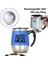 USB Şarj Mavi 300-400 ml Tam Otomatik Karıştırma Manyetik Kupa Paslanmaz Çelik Sıcaklık Farkı Kahve Karıştırma Kabı Blender Akıllı Mikser Termal Bardak (Yurt Dışından) 1