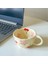 201-3 201-300 ml Seramik Kupalar Kahve Fincanları El Sıkıştırılmış Düzensiz Çiçek Süt Çay Bardağı Ins Kore Tarzı Yulaf Ezmesi Kahvaltı Kupa Drinkware Mutfak (Yurt Dışından) 3
