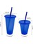 Sarı L Saman Bardak Içecek Değişimi Renk Saman Kapaklı Kupalar Plastik Tumbler Mat Kahve Şişesi Bardak Gıda Sınıfı Pp Plastik Samanlı (Yurt Dışından) 3