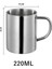 220 ml 304 Paslanmaz Çelik Metal Bira Kupaları Kapaklı Yalıtımlı Termal Kahve Süt Tumbler Çift Alt Kupa Açık Seyahat Kamp Bardak (Yurt Dışından) 1