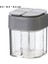 Gri-4 In 1 5 In 1 Baharat Kutusu Kapaklı Şeffaf Tuz Biber Baharat Kavanoz Kombinasyonu Baharat Dispenseri Saklama Kabı Mutfak Alet (Yurt Dışından) 1