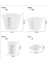 Beyaz 100 ml 10/100/250/500 ml Silikon Espresso Ölçüm Fincan Pişirme Mutfak Fırın Tatlı Ekmek Yapma Aracı Şeffaf Sıvı Yağ Kabı (Yurt Dışından) 1
