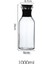1000 ml B Isıya Dayanıklı Cam Su Sürahi Otomatik Açılır Paslanmaz Çelik Kapaklı Sıcak ve Soğuk Meyve Suyu Içecek Çay Için Temiz Su Sürahi (Yurt Dışından) 1