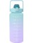 D Stil-Yeşil 0.8l 2 Litre Spor Su Şişesi Samanlı Erkek Kadın Spor Su Şişeleri Açık Soğuk Su Bottlesc Zaman Işaretleyicili Drinkware (Yurt Dışından) 1
