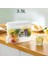 1.8l Soğuk Su Isıtıcısı 3.5l Musluklu Soğuk Su Şişesi Buzdolabı Büyük Kapasiteli Limonlu Drinkware Meyve Çaydanlığı Soğuk Demleme Şişesi Soğuk Su Isıtıcısı Tankı (Yurt Dışından) 5