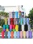 Mavi Menekşe Degrade 710 ml Kaliteli Mat Kaplama Çift Duvar Dıy 700 ml 710 ml 22 Oz 24 Oz Plastik Çivili Durian Fincan Saman Bardak Bardaklar Kendi Logo Etiketi ile (Yurt Dışından) 2