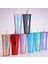 Mavi Menekşe Degrade 710 ml Kaliteli Mat Kaplama Çift Duvar Dıy 700 ml 710 ml 22 Oz 24 Oz Plastik Çivili Durian Fincan Saman Bardak Bardaklar Kendi Logo Etiketi ile (Yurt Dışından) 3