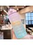 B-Pink 2000 ml 2.0l 2 Litre Su Şişesi Motivasyon Içme Suyu Şişesi Spor Su Şişesi Zaman Işaretleyici Çıkartmalar ile Plastik Bardaklar Botellas De Agua (Yurt Dışından) 4