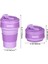 Pembe-Beyaz 350ML Kahve Kupaları Seyahat Katlanabilir Silikon Bardak Katlanır Su Bardakları Bpa Ücretsız Gıda Sınıfı Içme Gereçleri Kupa Çay Kahve Fincanları (Yurt Dışından) 1