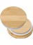 Ahşap Renk 100MM Bambu Mason Kavanoz Depolama Konserve Kapakları Içme Bardağı Yeniden Kullanılabilir Conta Halkası Çam Ahşap Kapak Kapakları Cam Kavanoz Seramik Kupalar Için (Yurt Dışından) 3