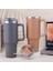 Kırmızı 40 Oz Tumbler Saplı ve Saman Kapaklı Paslanmaz Çelik Yalıtımlı Bardak Sıcak ve Soğuk Içecekler Için Seyahat Kupa (Yurt Dışından) 3