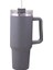 Kırmızı 40 Oz Tumbler Saplı ve Saman Kapaklı Paslanmaz Çelik Yalıtımlı Bardak Sıcak ve Soğuk Içecekler Için Seyahat Kupa (Yurt Dışından) 5