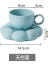 Mavi 101-200 ml Seramik Kahve Kupalar Tepsi Espresso Çay Süt Bardak 200 ml Yaratıcı Iskandinav Drinkware Latte Kupa Büyük Tabak Seti Arkadaş Için Hediyeler (Yurt Dışından) 1