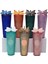 05 710 ml 1 Pc Elmas Radyant Tanrıça Fincan 710 ml Yaz Soğuk Su Bardağı Pipetli Tumbler Çift Katmanlı Plastik Durian Kahve Kupa (Yurt Dışından) 5