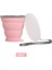 Pembe 250ML 350ML Seyahat Fincan Paslanmaz Çelik Silikon Geri Çekilebilir Katlanır Bardak Teleskopik Katlanabilir Kahve Fincanları Açık Spor Su Bardağı (Yurt Dışından) 1