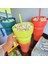 Mavi Aperatif Bardağı 2'si 1 Arada Çok Fonksiyonlu Renk Değiştiren Stadyum Tumbler Aperatif Içecek Pipetli Bardak Filmler Ev Kullanımı Için (Yurt Dışından) 3