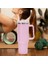 Pembe 401-500 ml 1 Adet 40 Oz Tumbler Saplı Paslanmaz Çelik Yalıtımlı Bardak Sıcak ve Soğuk Içecekler Için Seyahat Kahve Kupa (Yurt Dışından) 1