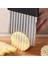 Gümüş Patates Kesici Cips Patates Kızartması Kıyıcı Makinesi Soyucu Dalga Kesim Hamur Meyve Sebze Bıçağı Tırtıklı Bıçak Patates Kızartma Makinesi Araçları (Yurt Dışından) 5