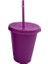 Açık Purples Bpa Içermeyen Saman Bardak Su Şişeleri Kız Için Yeniden Kullanılabilir Plastik Bardak Kapaklı Kahve Fincanı Drinkware Noel Hediyesi (Yurt Dışından) 1